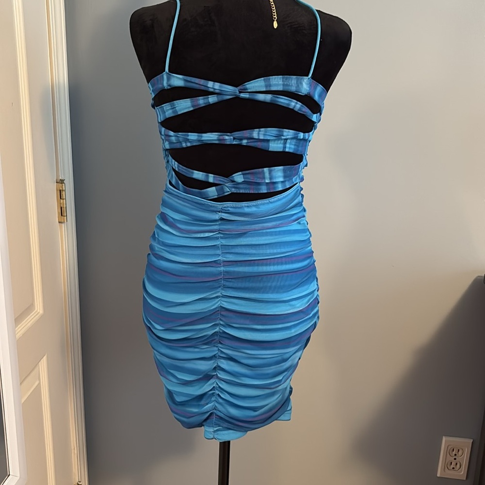 CLOSET CLEANOUT Ruched Mini Dress - Picture 4 of 7